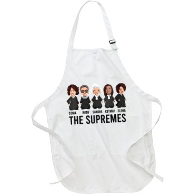 The Supremes Ketanji Brown Jackson Rbg Sotomayor Cute Full-Length Apron With Pockets