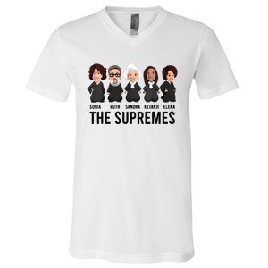 The Supremes Ketanji Brown Jackson Rbg Sotomayor Cute V-Neck T-Shirt