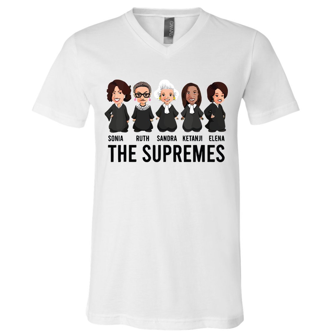 The Supremes Ketanji Brown Jackson Rbg Sotomayor Cute V-Neck T-Shirt