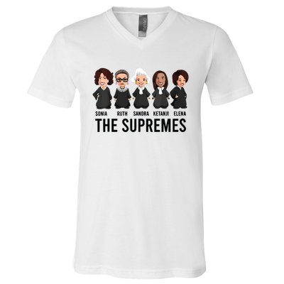 The Supremes Ketanji Brown Jackson Rbg Sotomayor Cute V-Neck T-Shirt