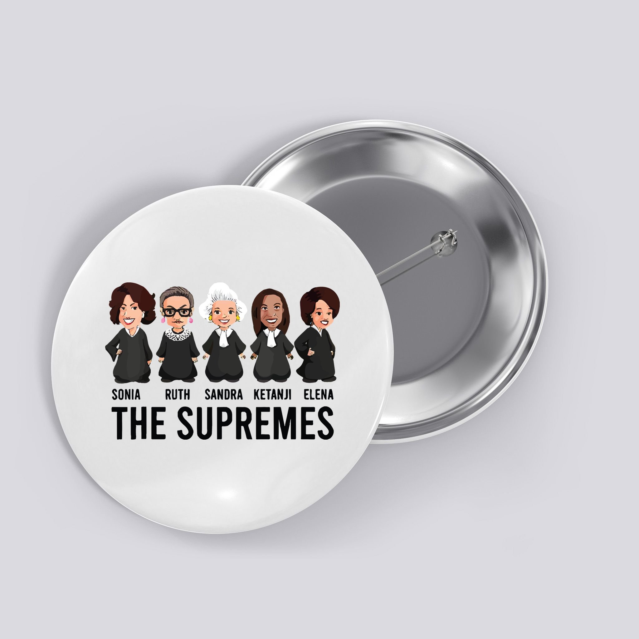 The Supremes Ketanji Brown Jackson Rbg Sotomayor Cute Button