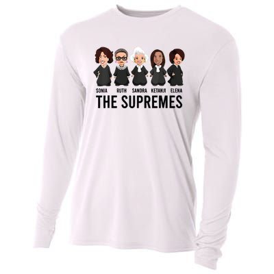 The Supremes Ketanji Brown Jackson Rbg Sotomayor Cute Cooling Performance Long Sleeve Crew