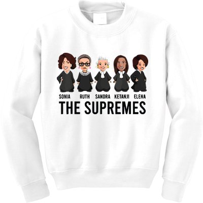 The Supremes Ketanji Brown Jackson Rbg Sotomayor Cute Kids Sweatshirt