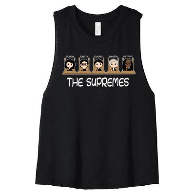 THE SUPREMES Ketanji Brown Jackson RBG Sotomayor Cute Women's Racerback Cropped Tank