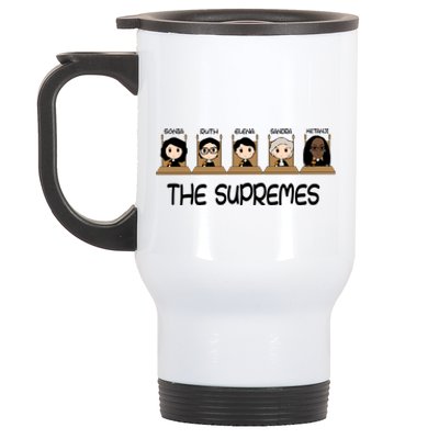 THE SUPREMES Ketanji Brown Jackson RBG Sotomayor Cute Stainless Steel Travel Mug