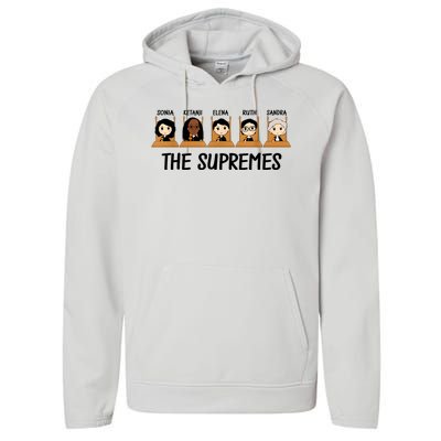 THE SUPREMES Ketanji Brown Jackson RBG Elena Sandra Ruth Sonia Performance Fleece Hoodie