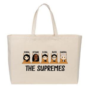 THE SUPREMES Ketanji Brown Jackson RBG Elena Sandra Ruth Sonia Cotton Canvas Jumbo Tote