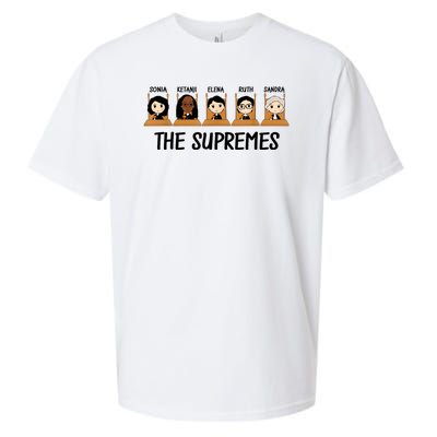 THE SUPREMES Ketanji Brown Jackson RBG Elena Sandra Ruth Sonia Sueded Cloud Jersey T-Shirt