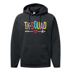 TK Squad Kindergarten Teachers Students Back To School Gift Performance Fleece Hoodie