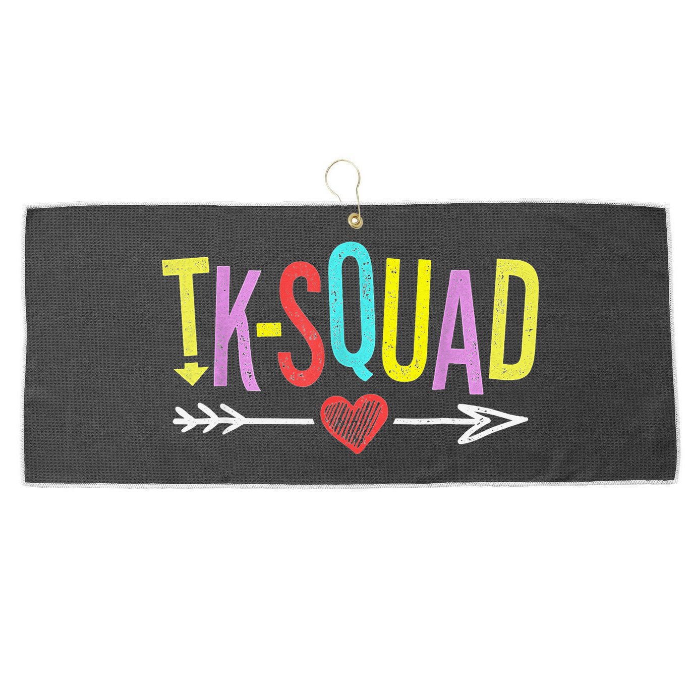 TK Squad Kindergarten Teachers Students Back To School Gift Large Microfiber Waffle Golf Towel