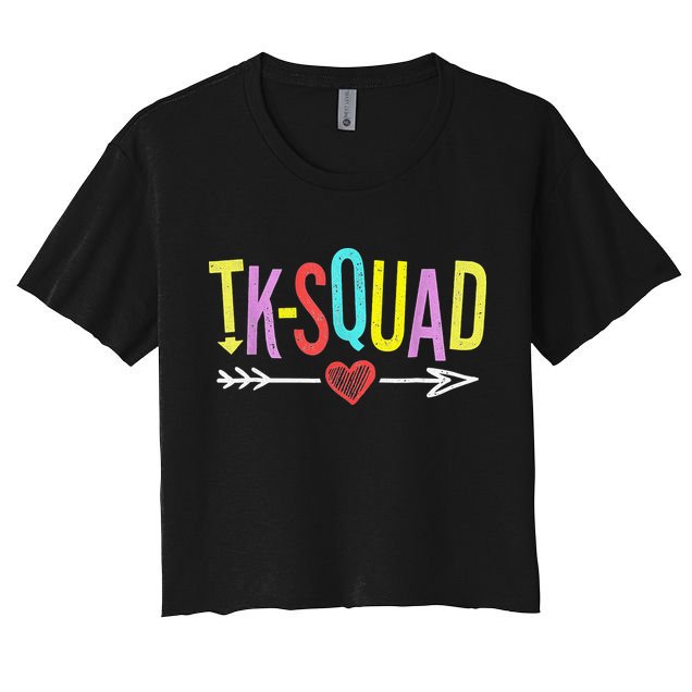 TK Squad Kindergarten Teachers Students Back To School Gift Crop Top