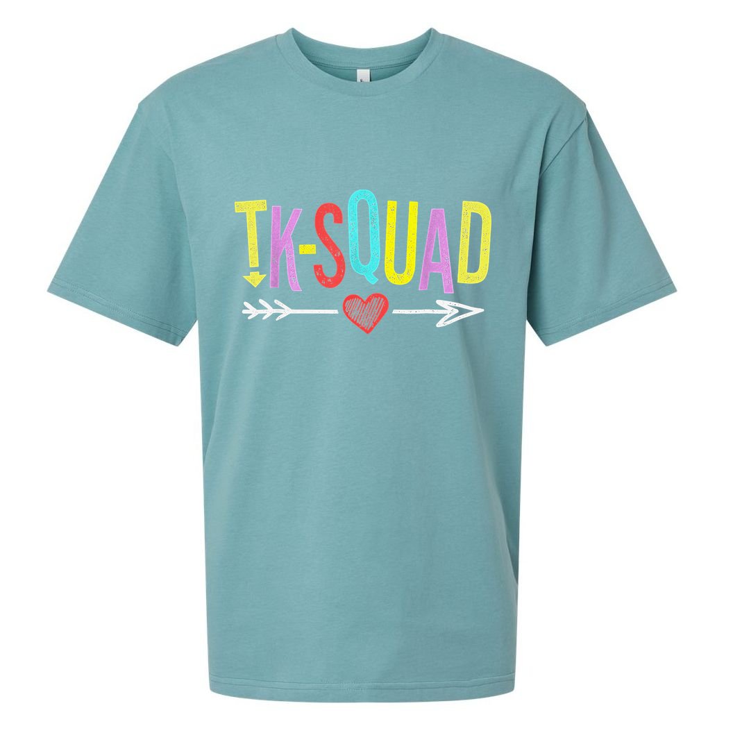 TK Squad Kindergarten Teachers Students Back To School Gift Sueded Cloud Jersey T-Shirt