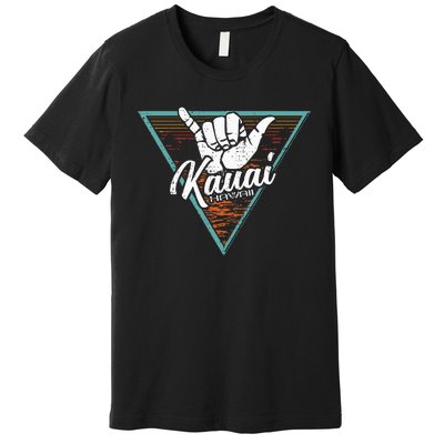 Tropical Shaka Kauai Hawaii Kauai Hi Premium T-Shirt