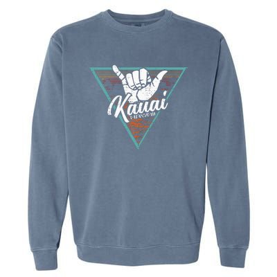 Tropical Shaka Kauai Hawaii Kauai Hi Garment-Dyed Sweatshirt