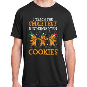 Teach Smartest Kindergarten Cookies Teacher Christmas Xmas Adult ChromaSoft Performance T-Shirt