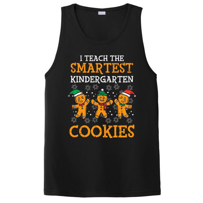 Teach Smartest Kindergarten Cookies Teacher Christmas Xmas PosiCharge Competitor Tank