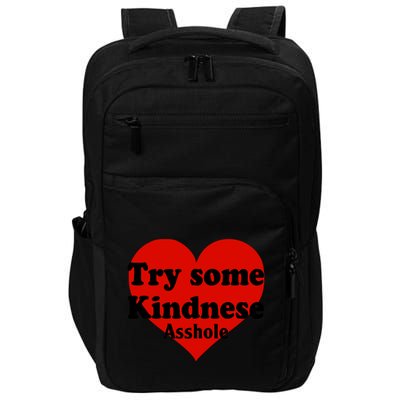 Try Some Kindness Asshole Heart Impact Tech Backpack