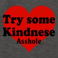 Try Some Kindness Asshole Heart Vector Backpack