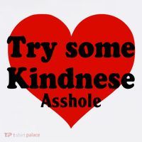 Try Some Kindness Asshole Heart 11oz C Handle Ceramic Mug