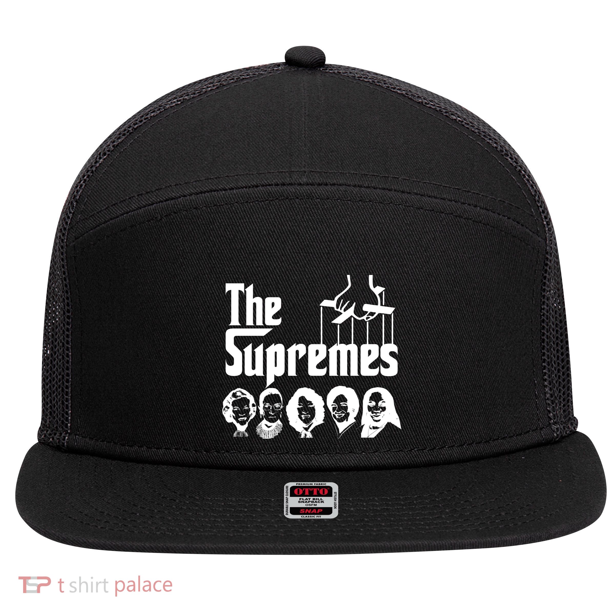 The Supremes Ketanji Brown Jackson SCOTUS RBG Judge Meme 7 Panel Mesh Trucker Snapback Hat