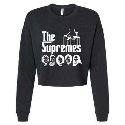 The Supremes Ketanji Brown Jackson SCOTUS RBG Judge Meme Cropped Pullover Crew