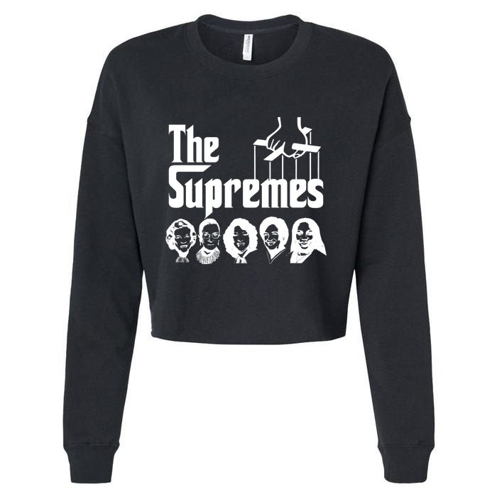 The Supremes Ketanji Brown Jackson SCOTUS RBG Judge Meme Cropped Pullover Crew