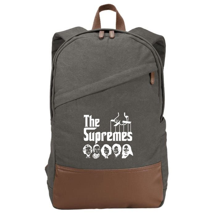 The Supremes Ketanji Brown Jackson SCOTUS RBG Judge Meme Cotton Canvas Backpack