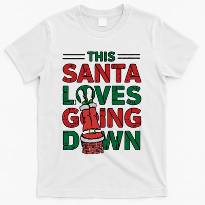 This Santa Loves Going Down Funny T-Shirt