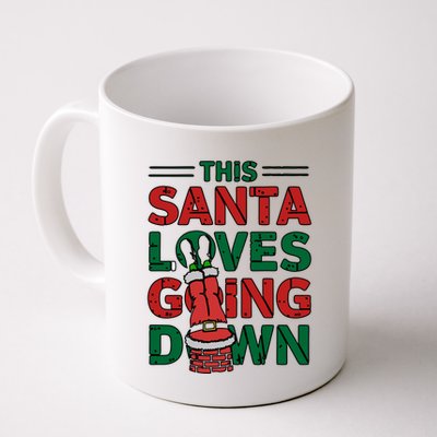 This Santa Loves Going Down Funny Mug