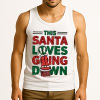This Santa Loves Going Down Funny Tank Top