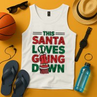 This Santa Loves Going Down Funny Tank Top