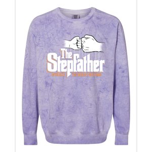 The Stepfather Ly The Worlds Best Fathers Day Gift Colorblast Crewneck Sweatshirt