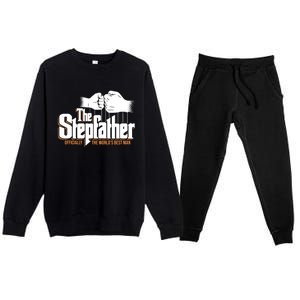 The Stepfather Ly The Worlds Best Fathers Day Gift Premium Crewneck Sweatsuit Set