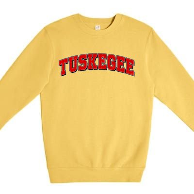 Tuskegee Sporty Logo Premium Crewneck Sweatshirt