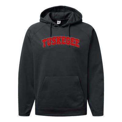 Tuskegee Sporty Logo Performance Fleece Hoodie