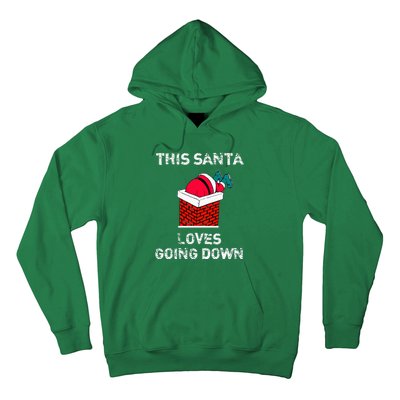 This Santa Loves Going Down Funny Christmas Hoodie