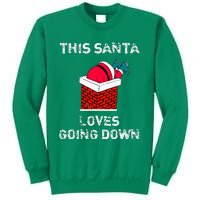 This Santa Loves Going Down Funny Christmas Sweatshirt