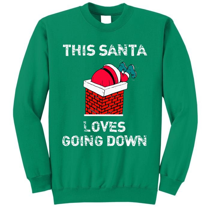 This Santa Loves Going Down Funny Christmas Sweatshirt