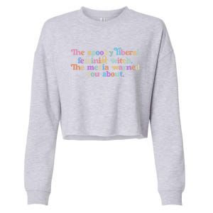 The Spooky Liberal Feminist Witch Empowert S Rights Gift Cropped Pullover Crew