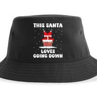 This Santa Loves Going Down Funny Christmas Meme Sustainable Bucket Hat