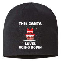 This Santa Loves Going Down Funny Christmas Meme Sustainable Beanie