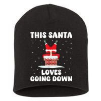 This Santa Loves Going Down Funny Christmas Meme Short Acrylic Beanie