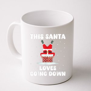 This Santa Loves Going Down Funny Christmas Meme Coffee Mug