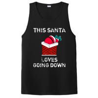 This Santa Loves Going Down Funny Christmas PosiCharge Competitor Tank