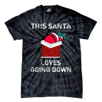 This Santa Loves Going Down Funny Christmas Tie-Dye T-Shirt