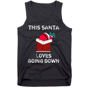 This Santa Loves Going Down Funny Christmas Tank Top