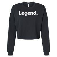 That Says Legend Cropped Pullover Crew