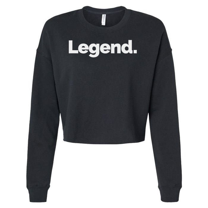 That Says Legend Cropped Pullover Crew