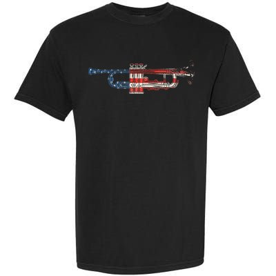 Trumpet Silhouette Love Jazz Player Music Gifts Band Garment-Dyed Heavyweight T-Shirt