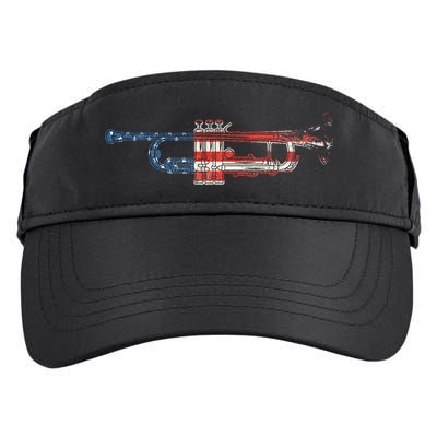 Trumpet Silhouette Love Jazz Player Music Gifts Band Adult Drive Performance Visor